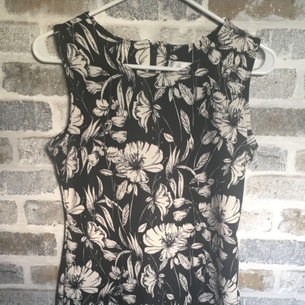 Black & White Floral Dress